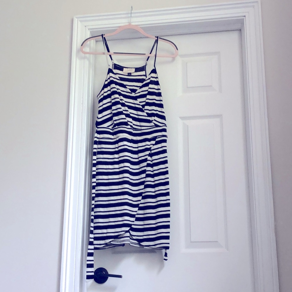 Black and white striped sundress.
